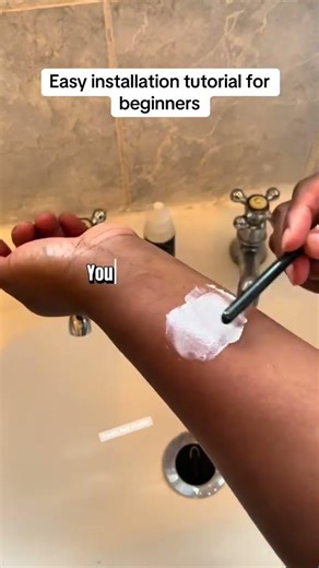 Easy installation tutorial for beginners #wigs #lacefrontal #fypyoutube #foryourpage #laceglue