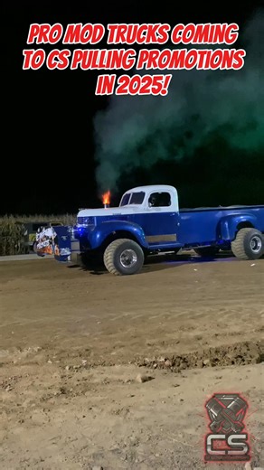 68K views · 1.5K reactions | Pro Mod Trucks are Coming to CS Pulling Promotions in 2025! #ProModTruck #CSPullingPromotions #TruckAndTractorPull #TractorPulling #DieselMotorsports #GasPower #BuiltNotBought #HighHorsepower #SmokeAndPower #PullingSeason #DirtVortexTV #CompetitionTruck #PullingPower #AmericanMuscle #HorsepowerNation #FYP #TruckLife #PowerAndSmoke #NewFor2025 #GetHooked #ProModified | CS Pulling Promotions | Facebook