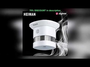 A must-have product! HEIMAN Zigbee 3.0 Fire alarm Smoke detector Smart Home system 2.4GHz High sen