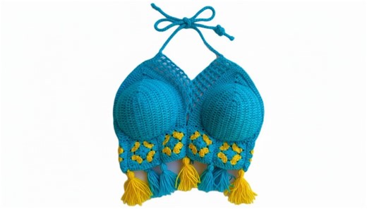 Crochet Bralette Top Free Pattern, Easy & Fashionable