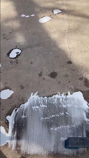 Goof Off Concrete Cleaner! Does it work? #oil stains #shorts #goofoff #concrete #diy #springclean