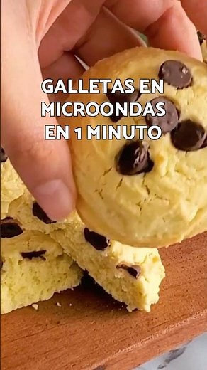 Galletas express: solo 1 minuto al microondas (SIN HORNO)🍪✨