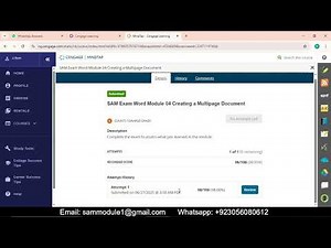 SAM Exam Word Module 04 Creating a Multipage Document | SAM Exam Word Module 04