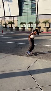 Pushing my curb grinds in downtown LA