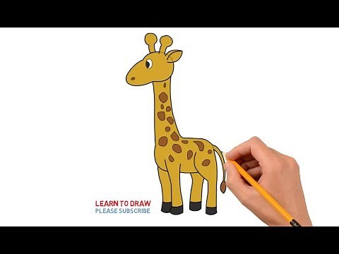 How to Draw a Giraffe Step by Step Easy For Kids