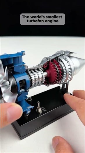 The world’s smallest turbofan engine #enginemodel #DIY #vortrixe #turbofan
