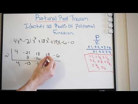 Rational Root Theorem - Finding the Roots of a Polynomial