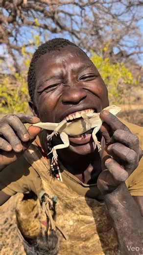 Hassan Jum on Instagram: "Hadzabe tribe bushman eating lizards"