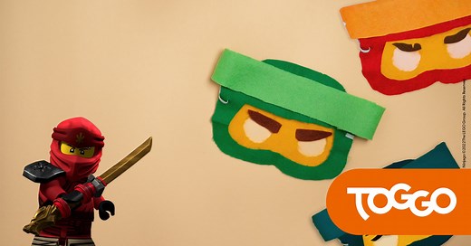Ninjago Maske: Anleitung zum Download | TOGGO für Eltern