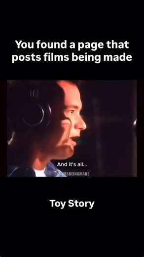 Films Being Made on Instagram: "In 1995, Tom Hanks and Tim Allen recorded their legendary Toy Story roles, Woody and Buzz Lightyear, without ever sharing the booth. Yet, their voices clicked perfectly: Hanks gave Woody heart, Allen gave Buzz swagger, and Pixar’s animators brought it all to life by syncing their expressions with real recording footage. The result? The first full-length CGI film that changed animation forever. Follow @filmsbeingmade for daily videos of films being made 🍿 #movies 