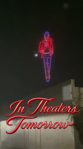 MJ Drone Show Over Hollywood
