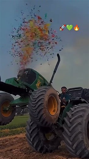 New johandeer traktor stunt#stunt #fyp #shorts #johndeere #fendt