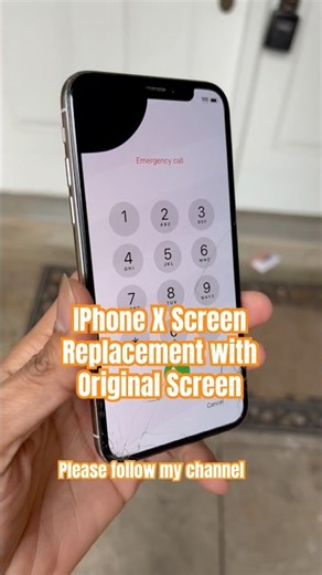 IPhone X Screen Replacement with original Screen✅ #iphonescreen #youtubeshorts #iphonerepair #tech