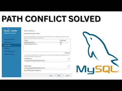 How To Solve Path Conflict While Installing MySQL