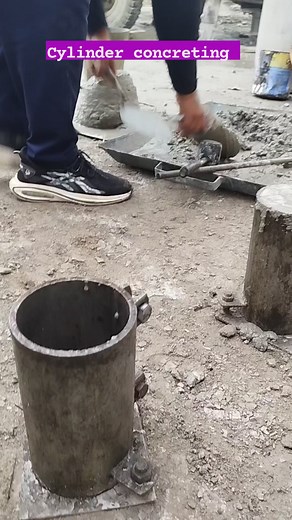 Concrete cylinder compaction #concrete #cylinder #compaction #civilengineering #laboratory | Ashik Rahman