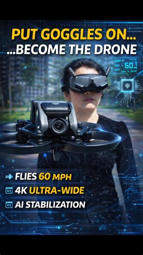 This drone lets you control it using VR || DJI Avata drone ||