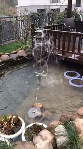 G1/2 Female Thread Brass Fountain Nozzle with 4 Rotating Arms – High Pressure Pool Spray Head for Swimming Pools, Gardens, Courtyards, and Outdoor Fountains