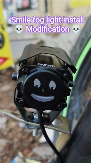 smile fog light install 💀 Modification in Splendor #automobile #splendormodified #bikeaccessories