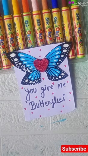 Diy handmade card for loved ones😨😱#youtubeshorts #viralshorts #shortsfeed #shorts #fyp