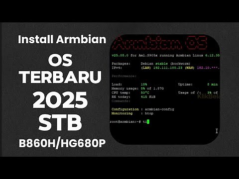 Instal Armbian Os terbaru 2025 di stb B860H n HG680P