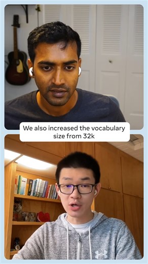 10K views · 194 reactions | Some context on why our smallest Llama 3 model went from 7B → 8B. More details on all the changes to the tokenizer and what they enabled us to do with Llama 3 in the full conversation with Aston Zhang ➡️ https://youtu.be/Tmdk_H2WDj4 | AI at Meta | Facebook