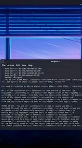 1.9K views · 76 reactions | whois command line tool . . . . This...