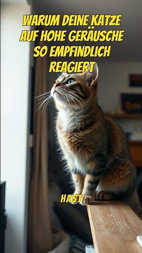 Was hohe Töne mit deiner Katze machen! #katzenwissen #katzenverhalten #stress #lärm #sensibel