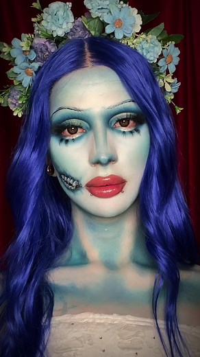 Corpse Bride Makeup Tutorial - Tim Burton Inspired Halloween Look
