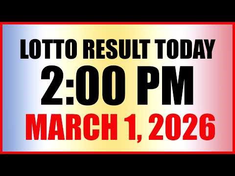 Lotto Result Today 2pm Draw March 1, 2026 Swertres Ez2 PCSO