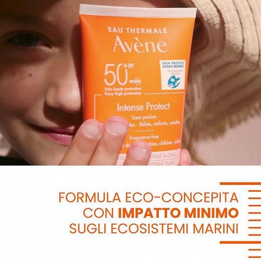 370K views · 438 reactions | La risposta ideale per proteggere la pelle di grandi e piccini dal sole? Intense Protect SPF 50+: una protezione solare molto alta, senza profumo e siliconi, che protegge dai raggi UV e dalla Luce Blu, rispettando la biodiversità marina!  #Avène #EauThermaleAvene #PelleSensibile #BeautyEssentials #SkincareRoutine #LoveYourSkin #EssentialCare #Solari #sole #protezionesolare #ProteggiConAmore #ilsoleèblu | Eau Thermale Avène | Facebook