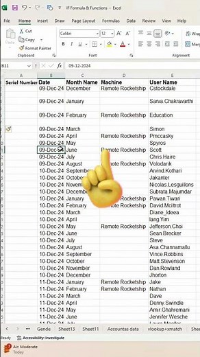 Excel formula series - Blank Row - How to add Additional row in data #excelformula #excel