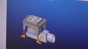 Visualization of a drain for a shower. 3d modeling. 3d modeling of shower drains. 3d model of a shower ladder