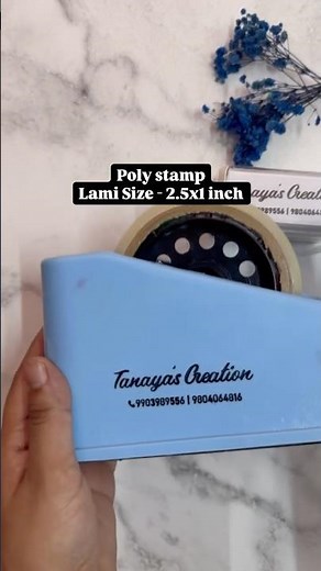 Poly stamps for plastic stamping | print your packaging at home in seconds