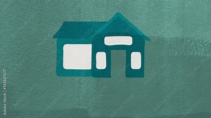 Outside and Inside of Home / Interior and Exterior View of House | Looping Animation