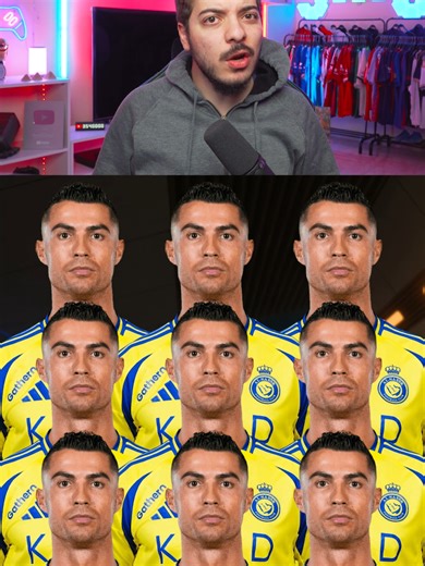 جمعت 11 كرستيانو في فريق واحد والنتيجة 😨🔥 #ريال_مدريد #fc26 #برشلونة #مبابي #كرستيانو #ميسي