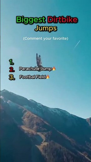 Ranking Top 3 Biggest Dirt bike Jumps!🔥🔥#shorts #dirtbike #motocross