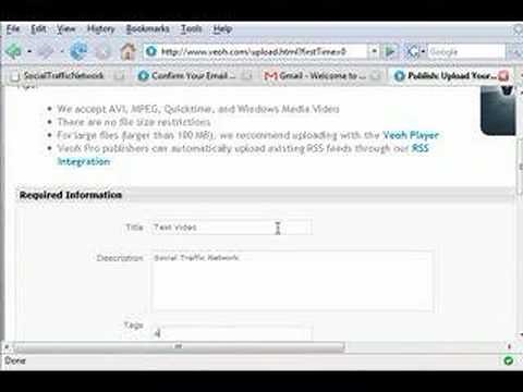How To Create An Veoh Video Account & Upload Your First ....