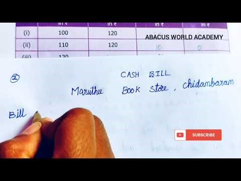 6th std maths Term 2 chapter 3 Bill Profit and Loss Exercise 3.1 sum 3 pgno 54