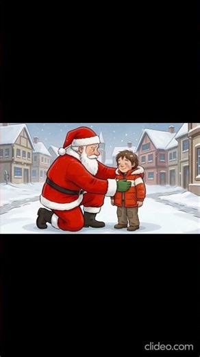 Happy christmas #cartoon #forkids #mommy #meerychristmas #santaclaus #rhymes #toon|Santa giving gift