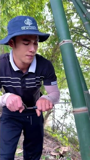 Survival Skills: How to Get Water from a BAMBOOTree 💧#ohd #survival #camping #bushcraft #skills