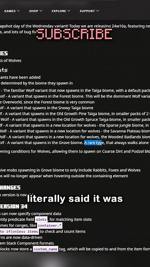 The NEW Rarest Wolf in Minecraft . . . . . . . . #minecraftbedrock #minecraftclips #minecraftbuild #minecrafttutorial #minecrafters #minerals #minecraft #minecraftpe #mine #tiktok #minecraftbuilding #fpv | Camman18 VODS