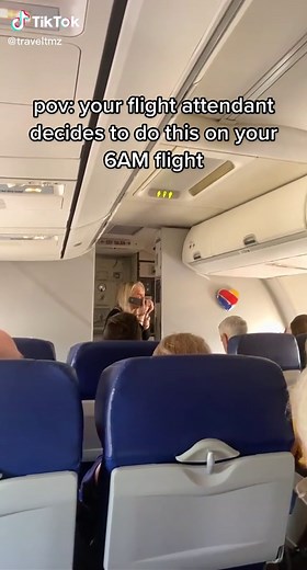 Flight Attendant Surprises Passengers with In-Flight Singing Performance