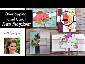 Fun Fold! Easy Overlapping Panel Card with Free Template!
