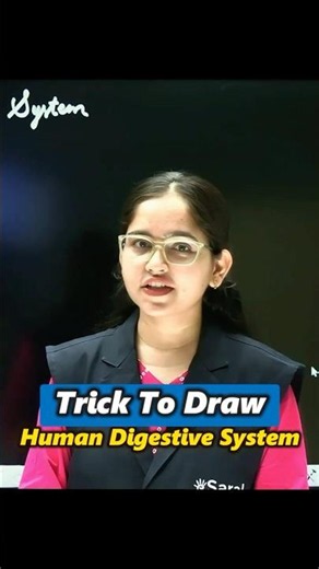 Easy Trick to Draw Human Digestive System with Labelling 💯🔥 | Class 10 Science #esaral #science