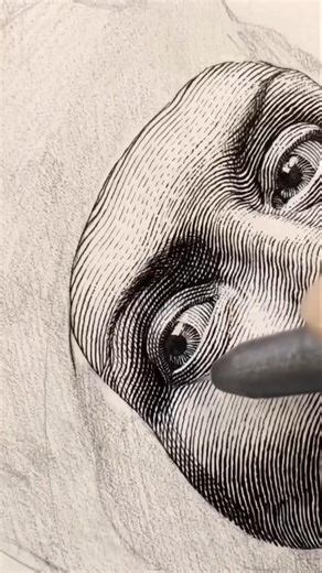 Pen and Ink Drawing, Cross Hatching #crosshatching #notmyhands #beatifuldrawing #drawing