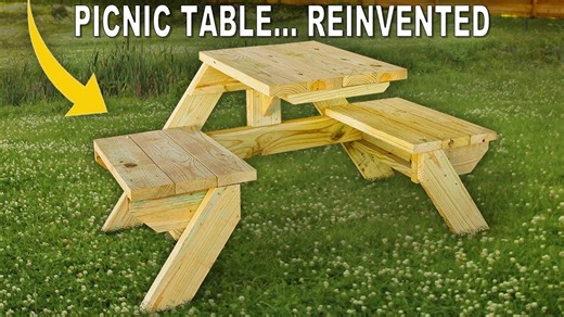 Reinvent the picnic table with the best DIY plans