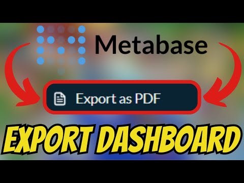 How To EXPORT Dashboard In Metabase PDF (QUICK & EASY) 2026