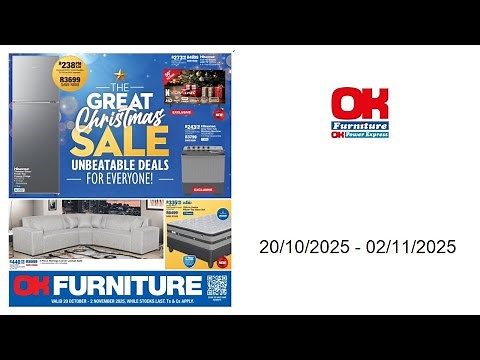 OK Furniture specials - 20/10/2025 - 02/11/2025