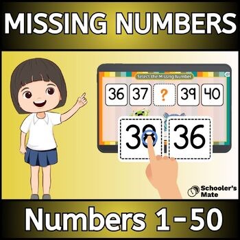 Select the Missing Number: Numbers 1 to 50 Digital Resources