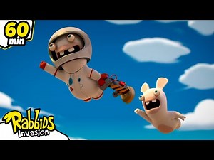 Flying Rabbids| RABBIDS INVASION | 1H New compilation | Cartoon for kids